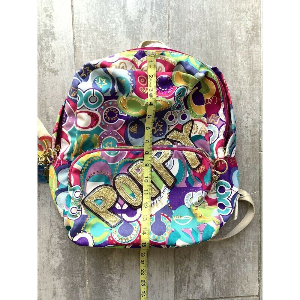 COACH Limited Edition Poppy Pop C Multi Collectible Backpack Book Bag RARE! NEW - Picture 3 of 10
